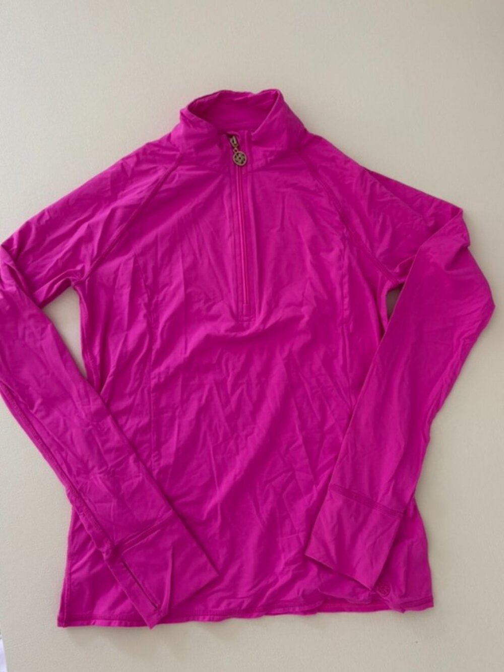 Lilly Pulitzer Luxletic Hot Pink Half Zip Pullover Size S